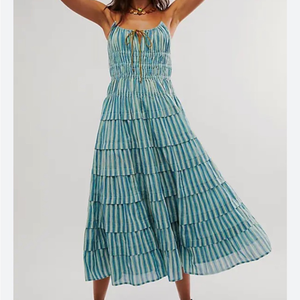 NWOT Free People Going Steady Midi Dress Size XL